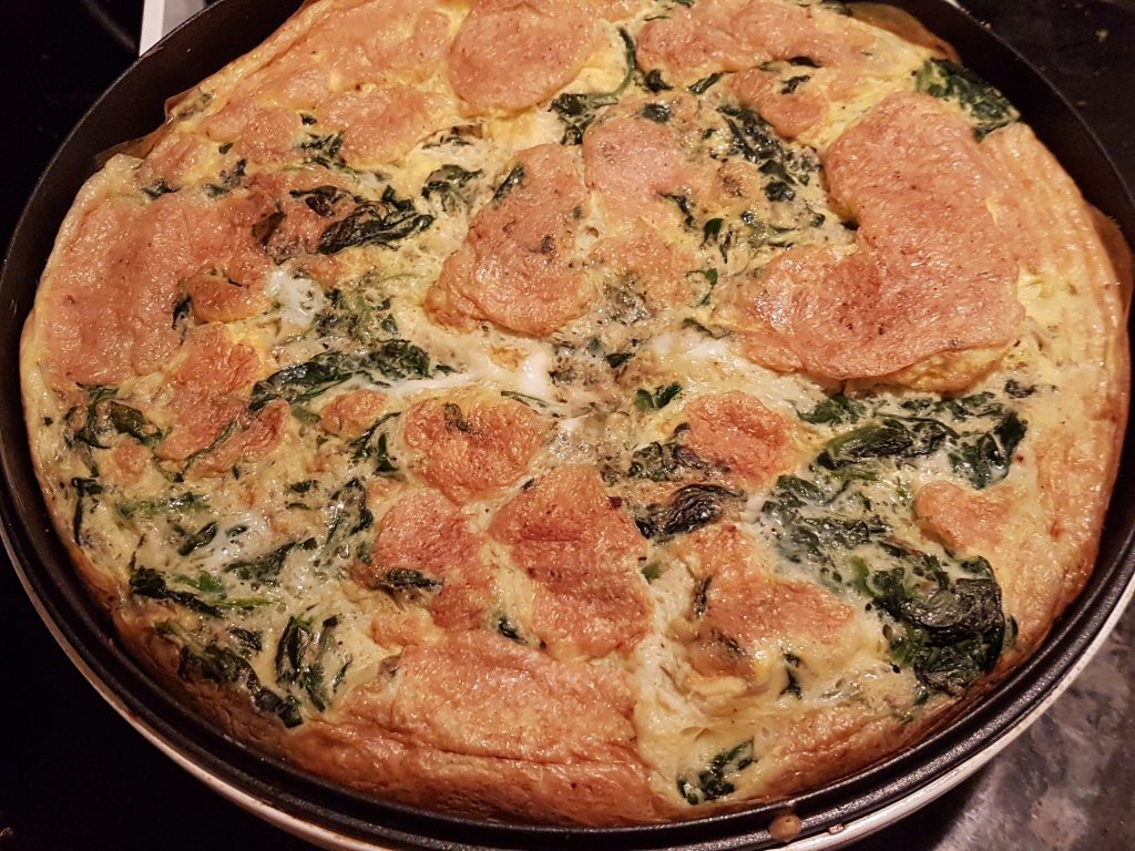 recette omelette tortilla epinards