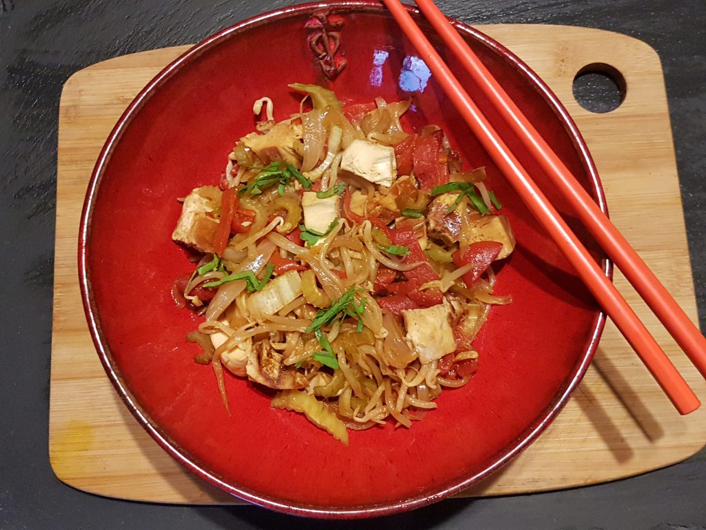 recette wok poulet poivrons