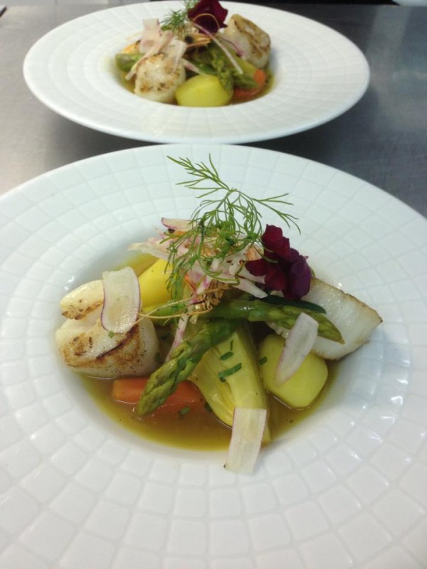 Filet de turbot aux minilégumes