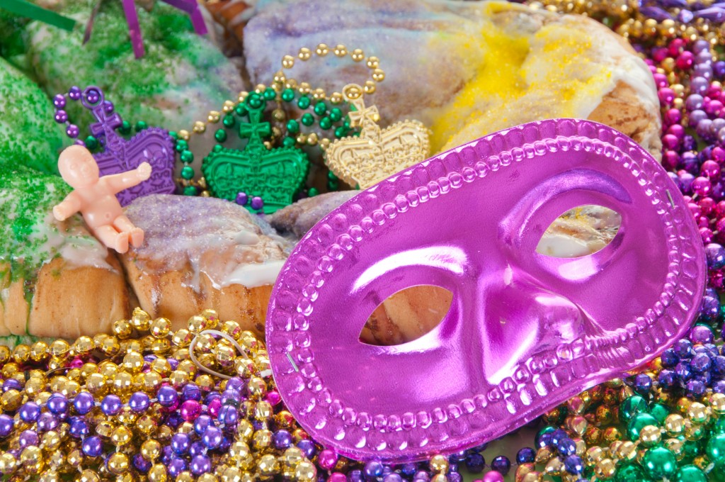 mardi gras cake