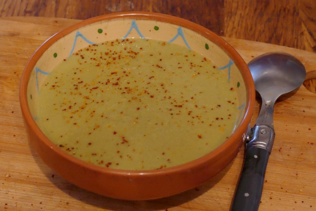 recette veloute asperges menthe