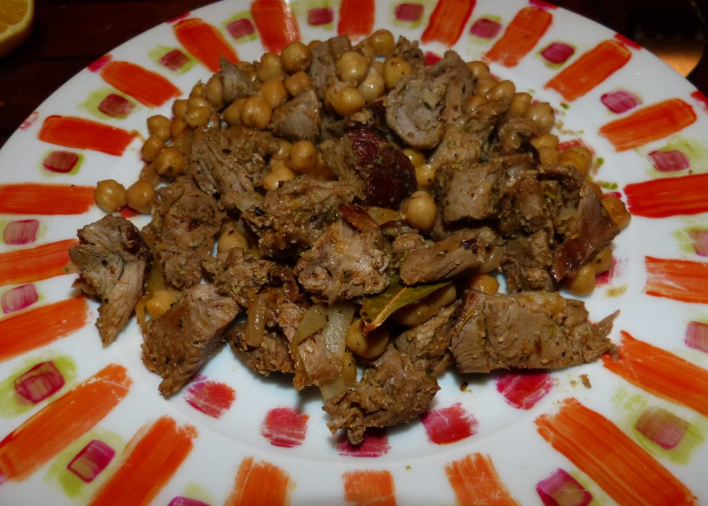 recette tajine agneau pois chiches