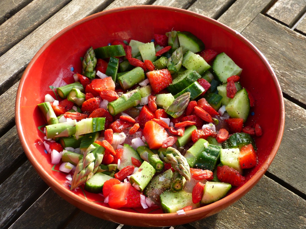 recette salade fraise asperge