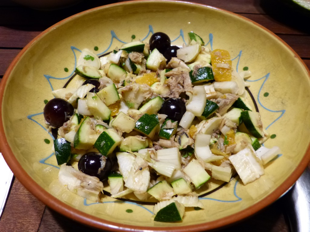 recette salade maquereau fenouil courgette