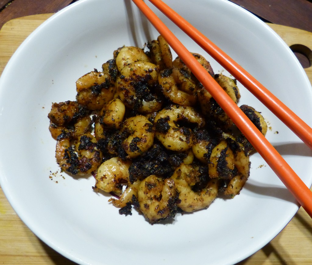 recette crevettes ail noir