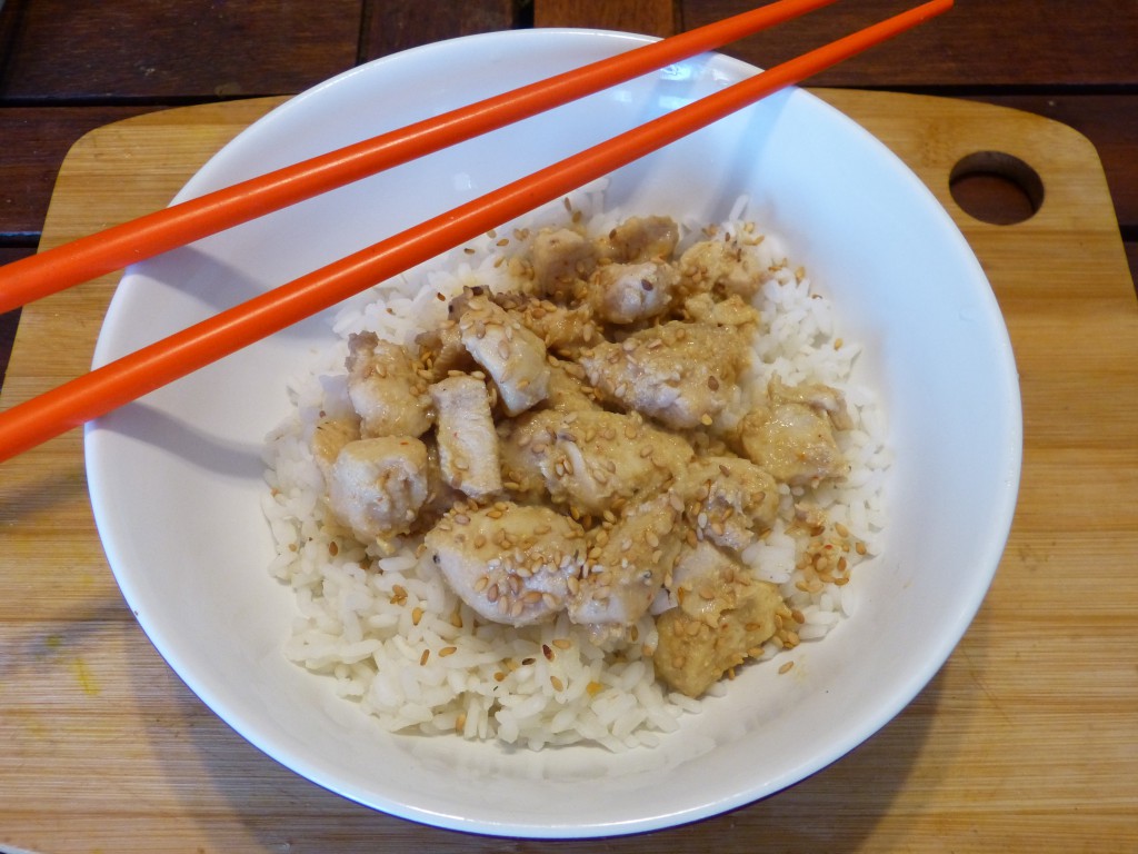 recette poulet miel wok