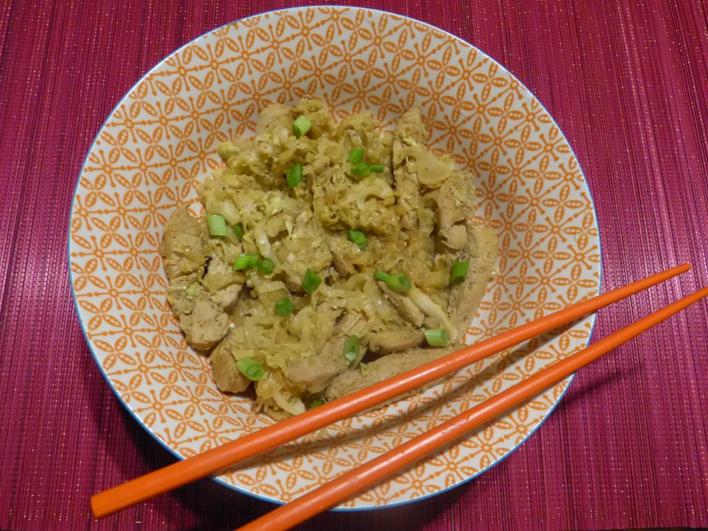 recette wok dinde chou chinois