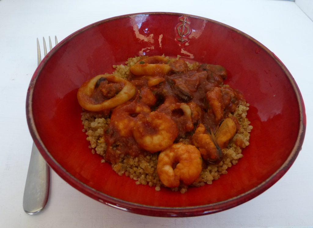 recette quinoa fruits de mer