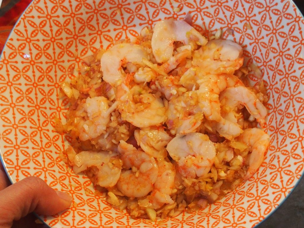recette wok crevettes