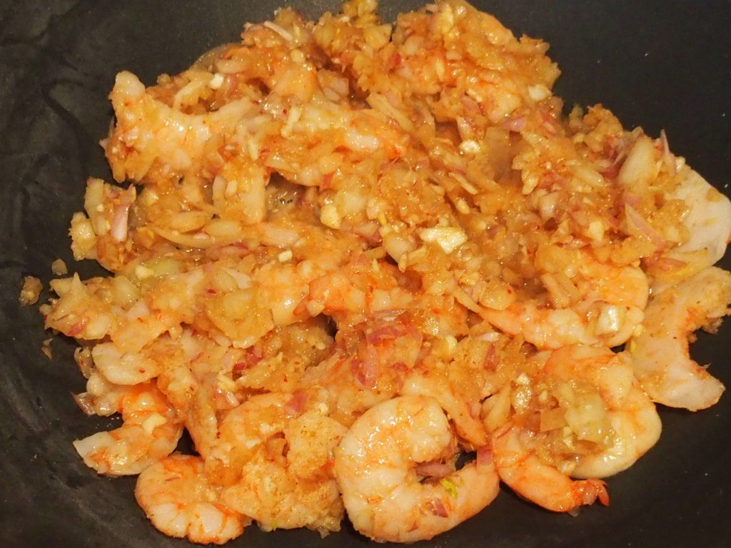 recette wok crevettes