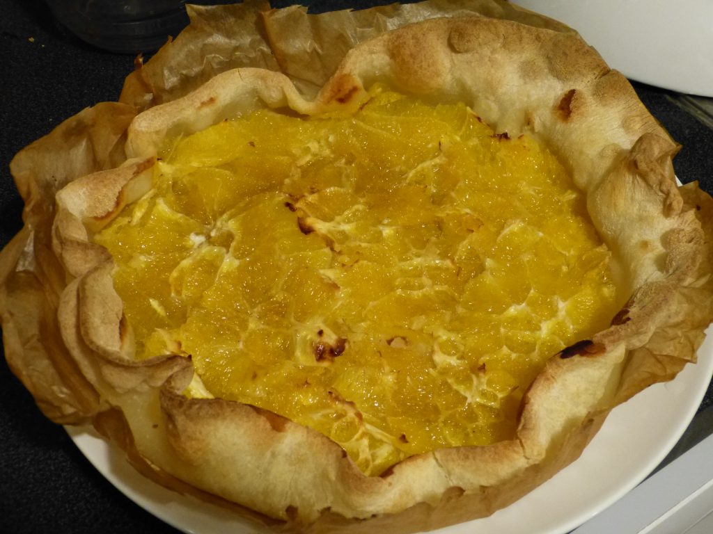 recette tarte orange rhum