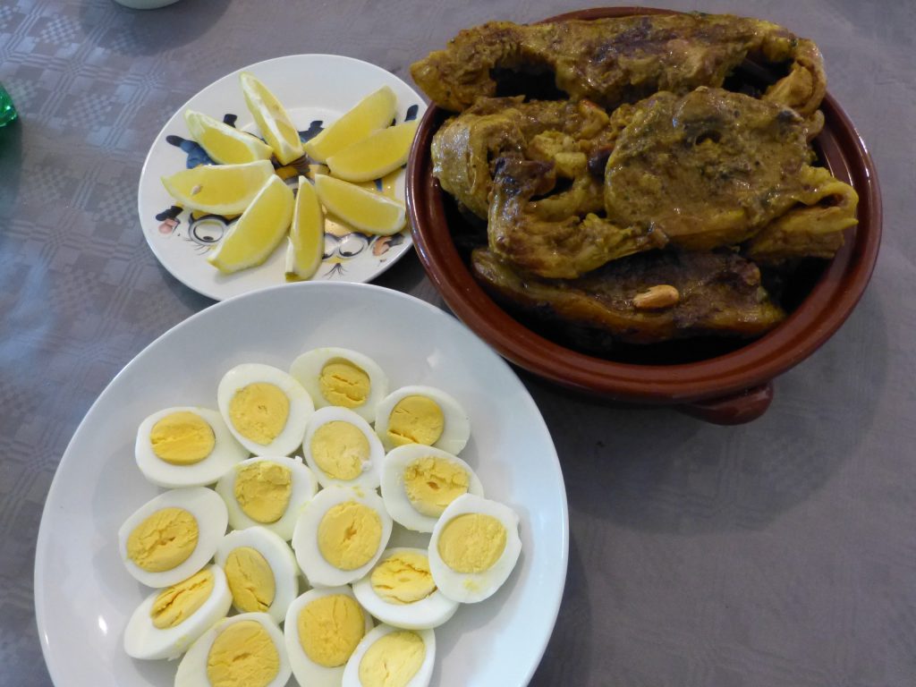 recette tajine agneau amandes oeufs