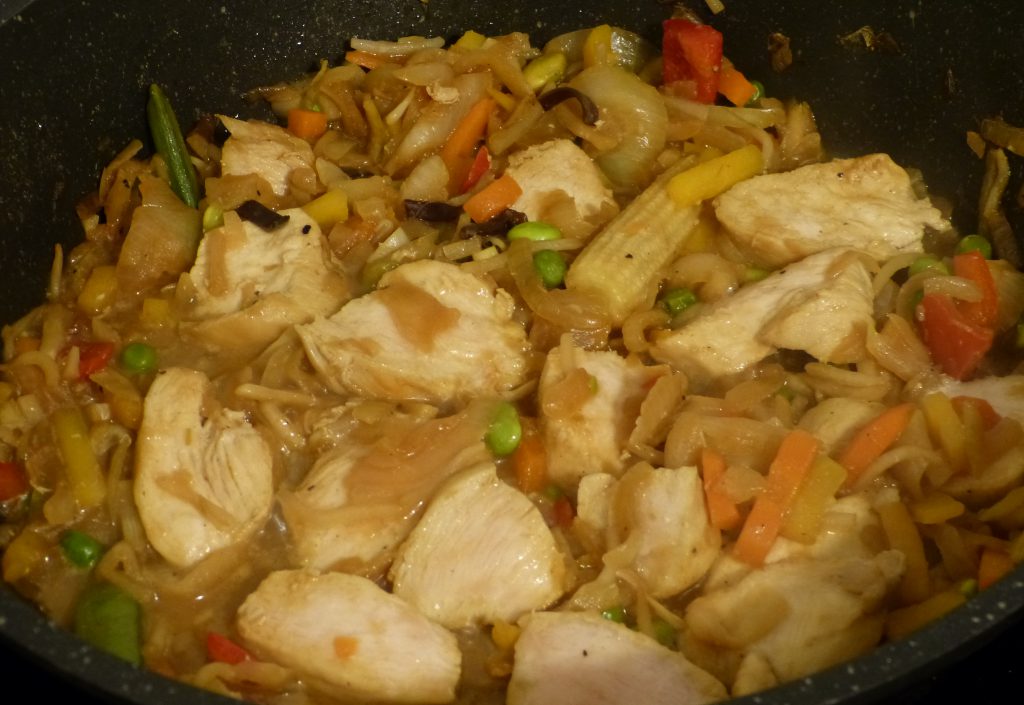 recette wok poulet gingembre miel