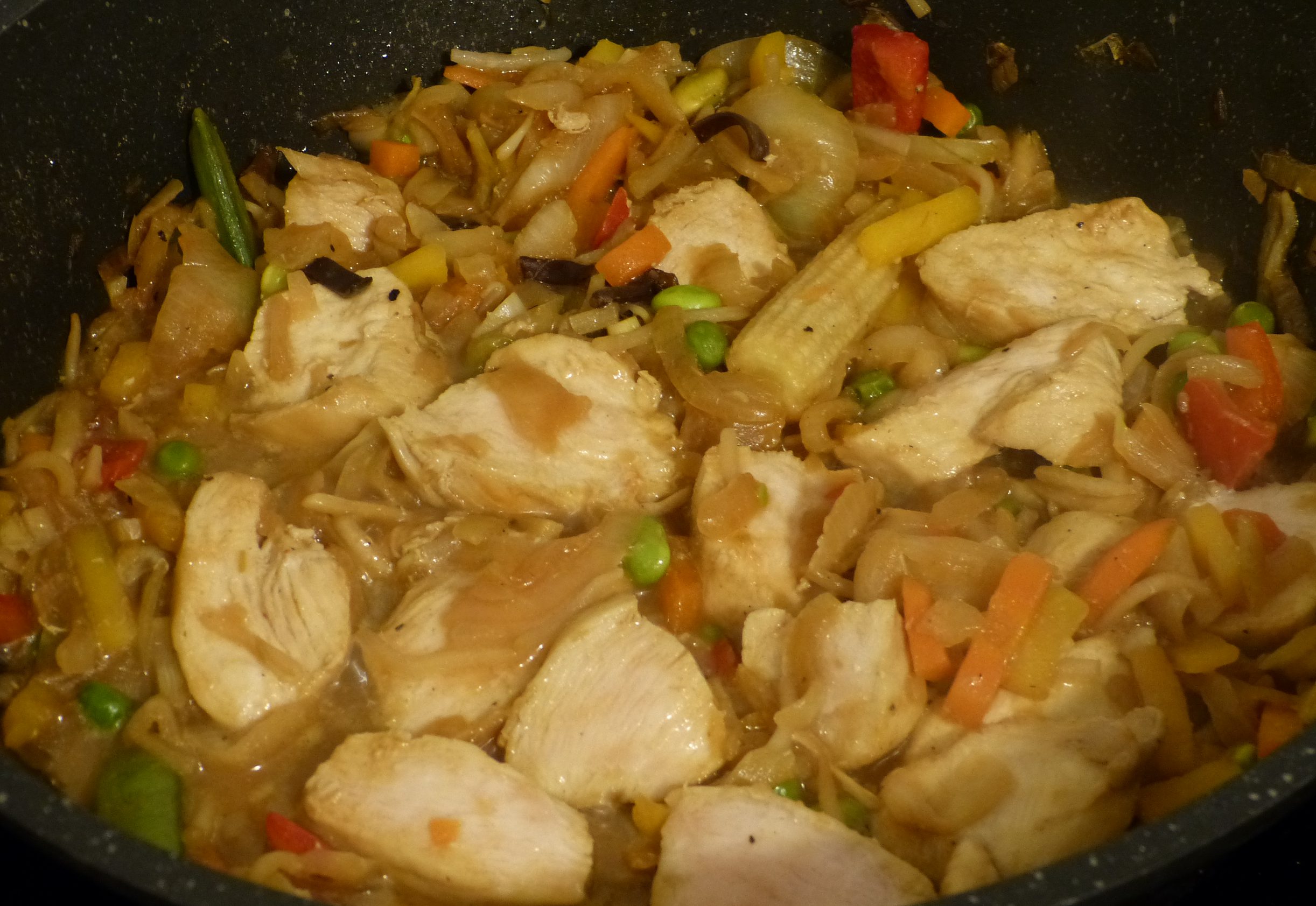 Wok De Poulet Au Gingembre Et Au Miel Gourmicom