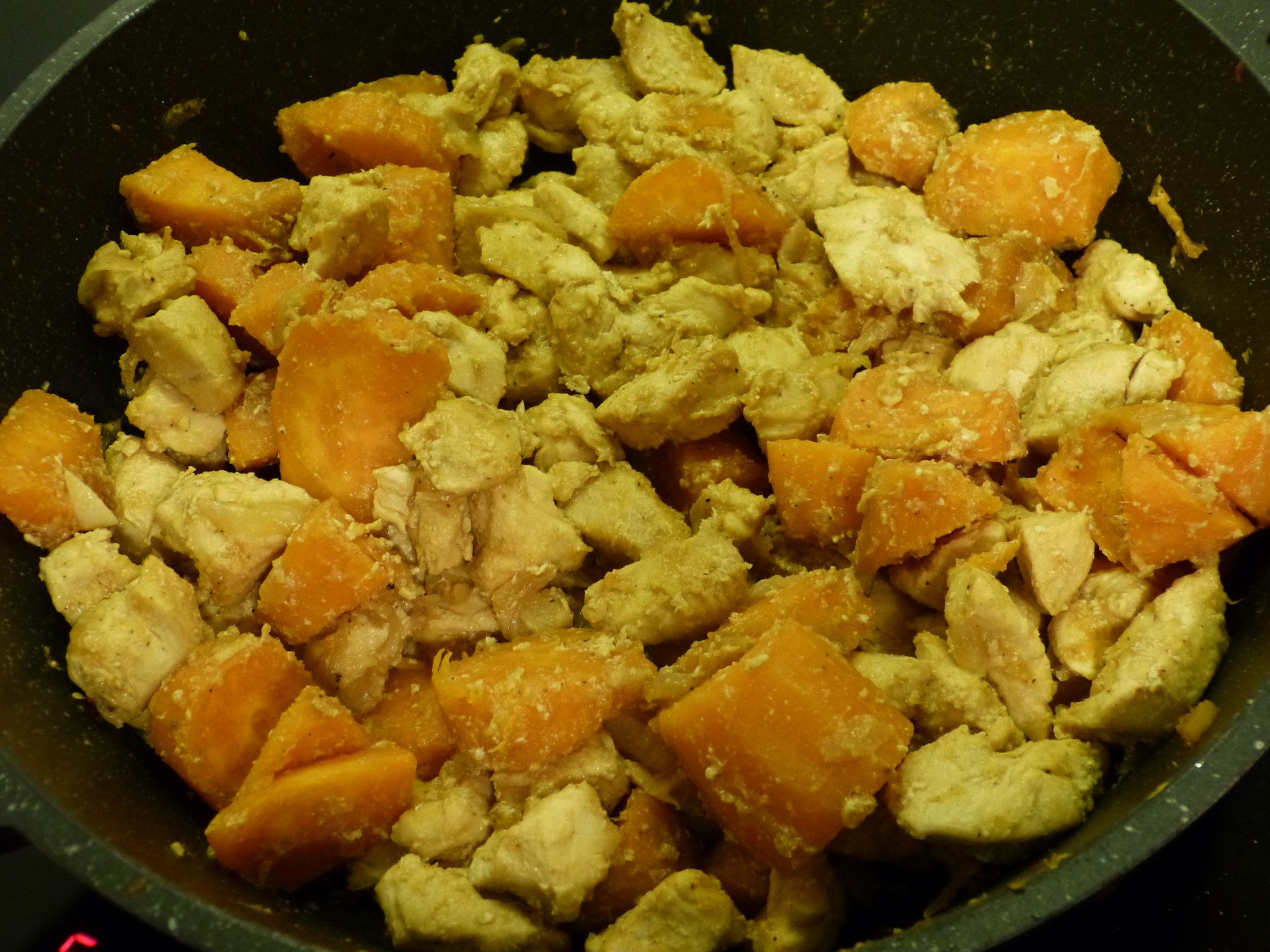 Tajine de poulet aux patates douces