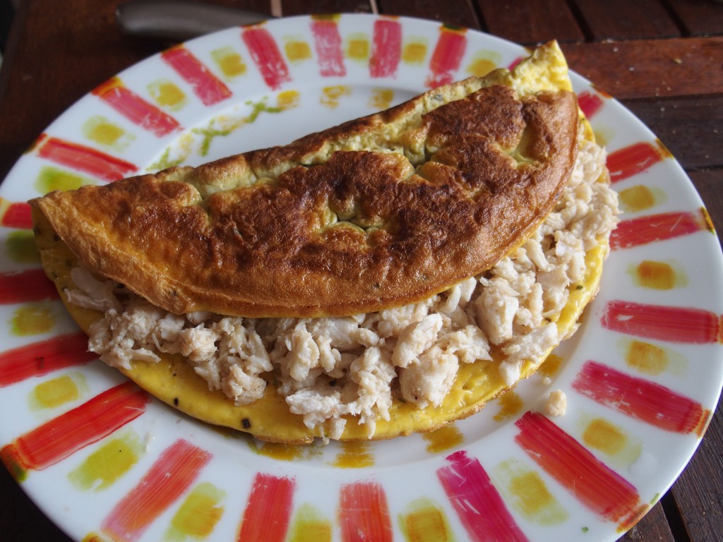 recette omelette crabe sans gluten