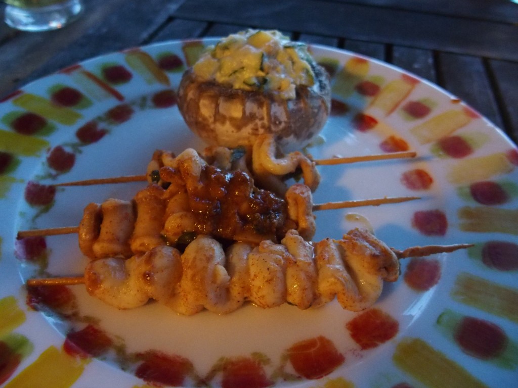 brochettes d'encornet