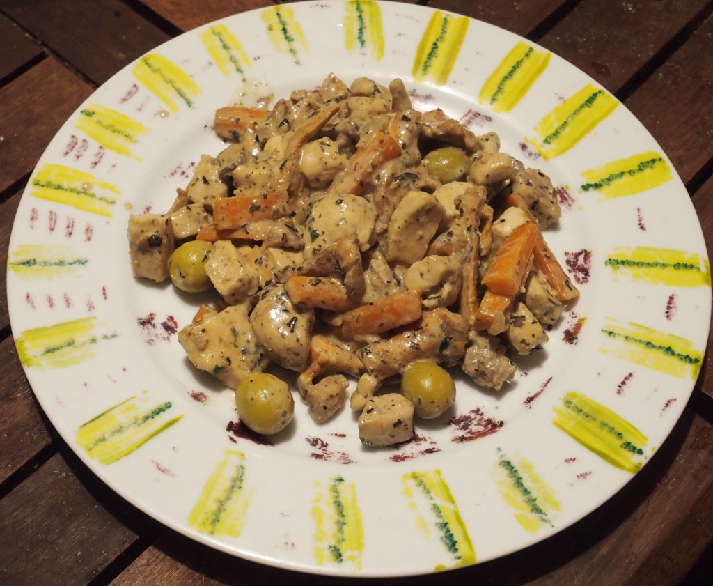 recette poulet saute girolles