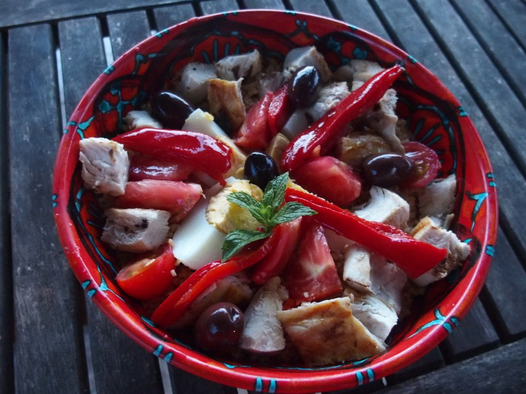 recette semoule legumes poulet salade