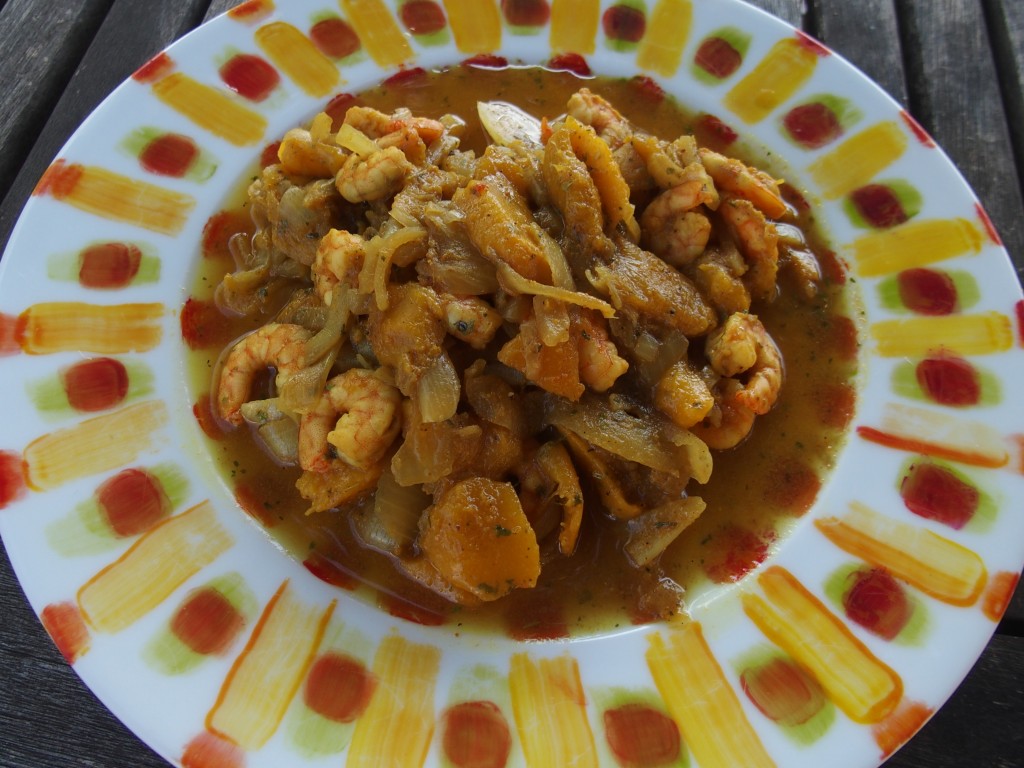 recette curry crevettes mangue