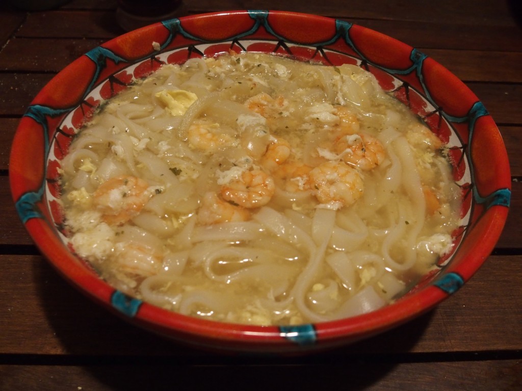 recette ramen crevettes soupe