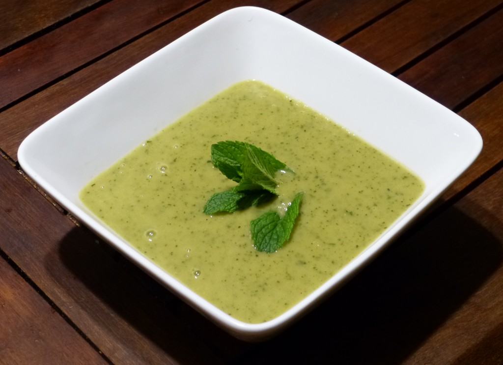 Recette soupe courgette menthe