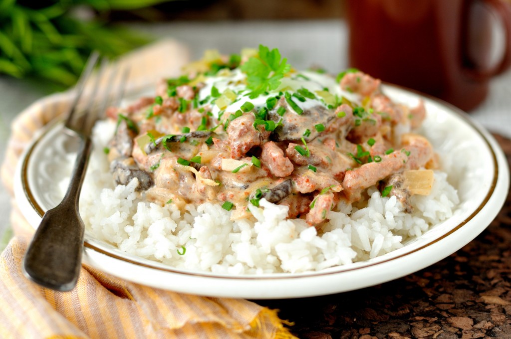 recette boeuf stroganoff paprika