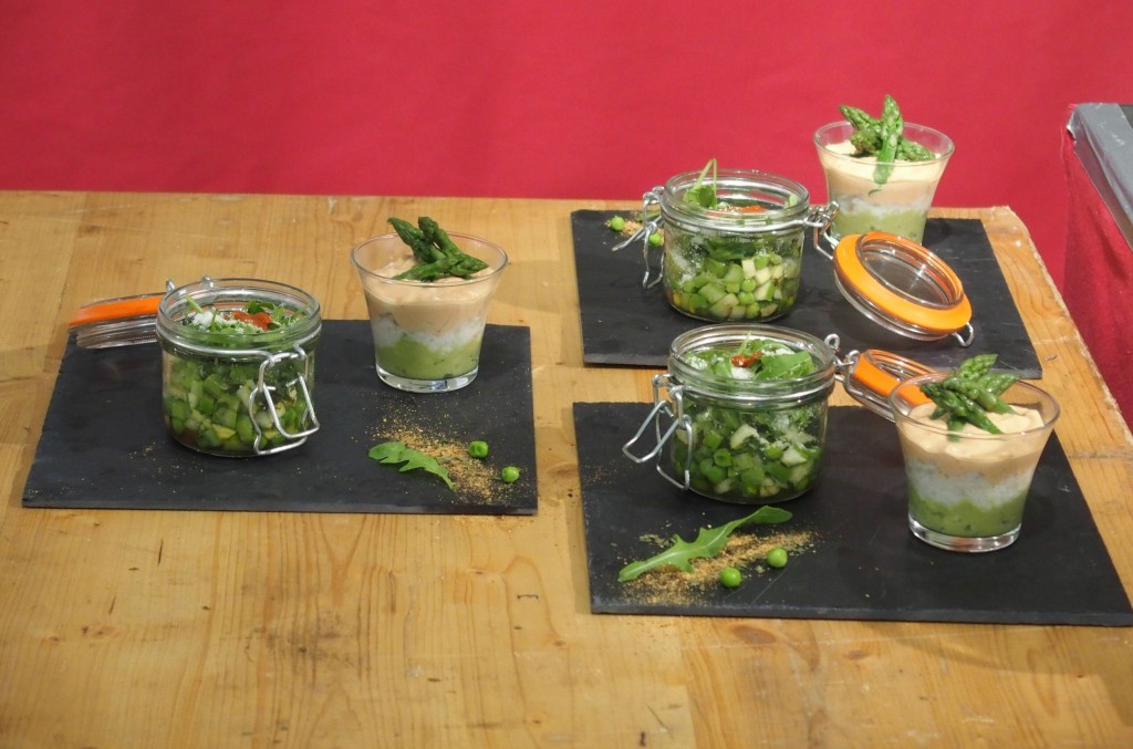 recette verrine crabe avocat asperges