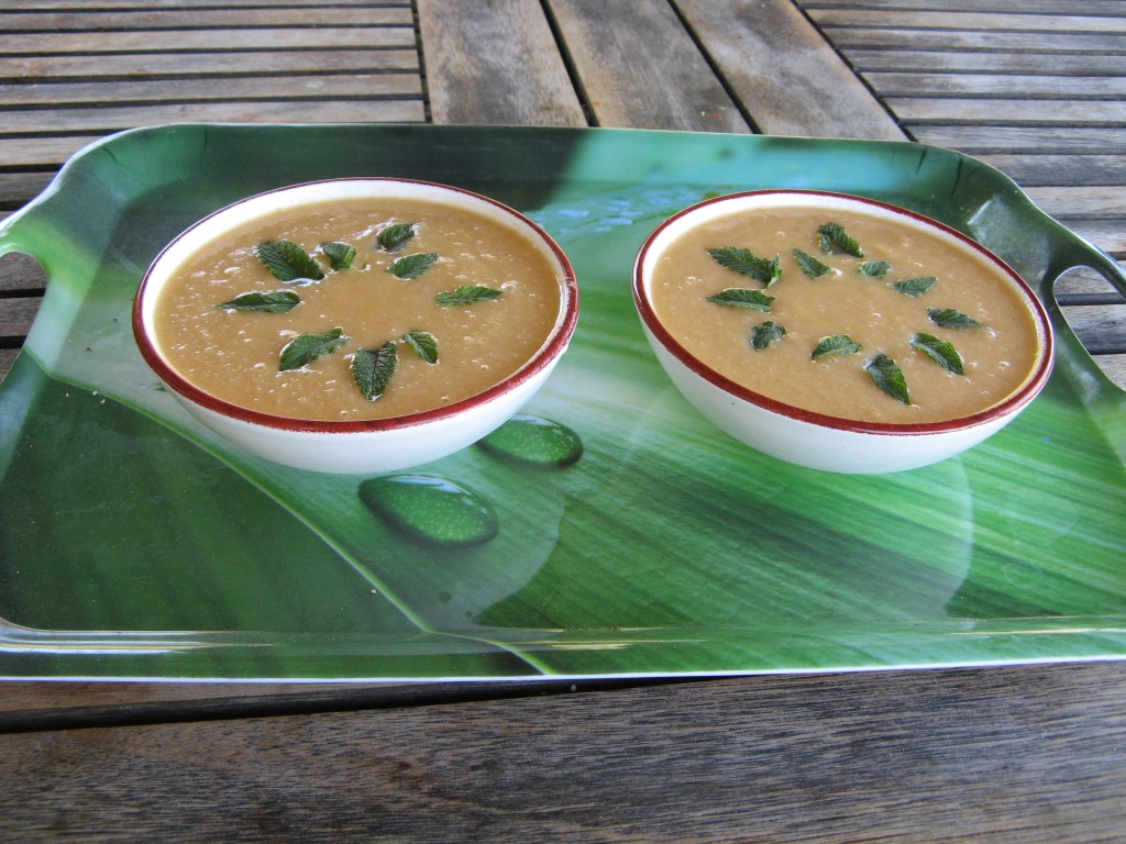 gaspacho-de-melon-à-la-menthe