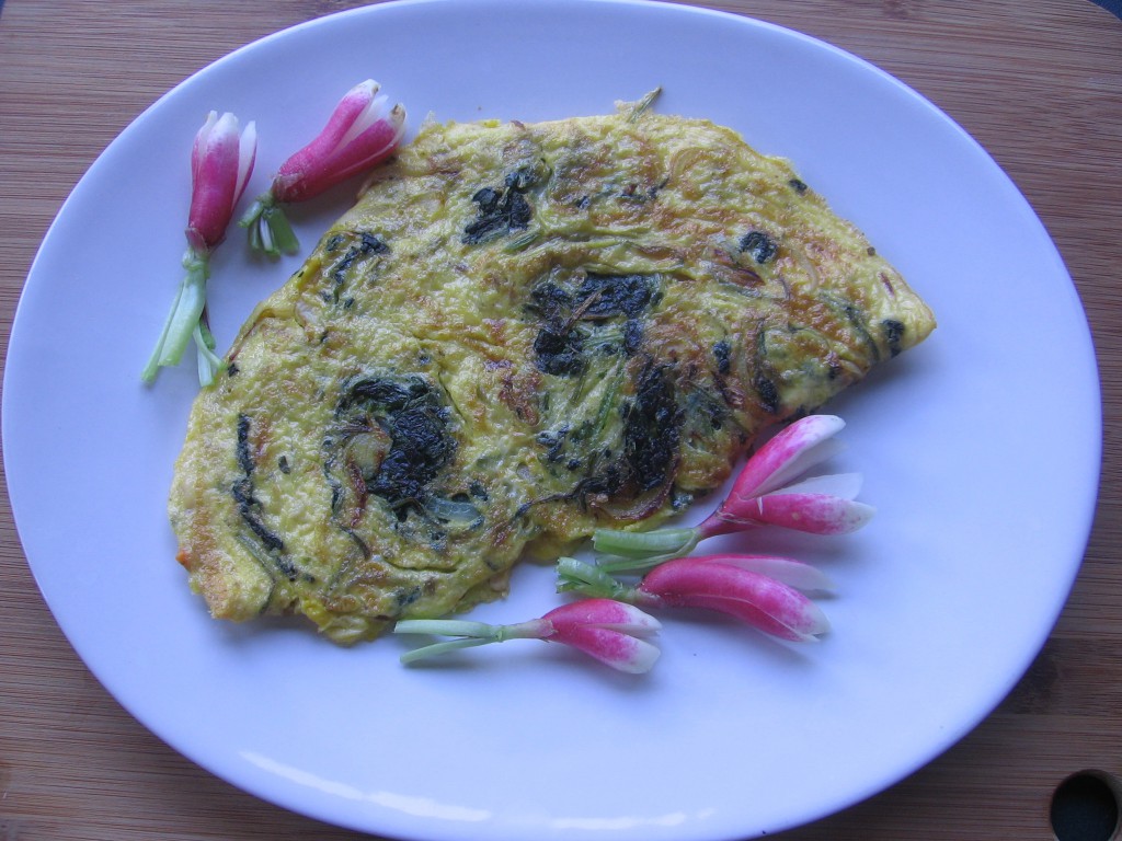 omelette radis