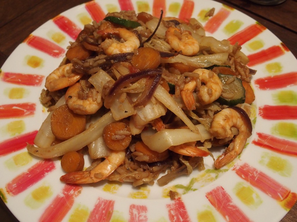 recette chou chinois crevettes