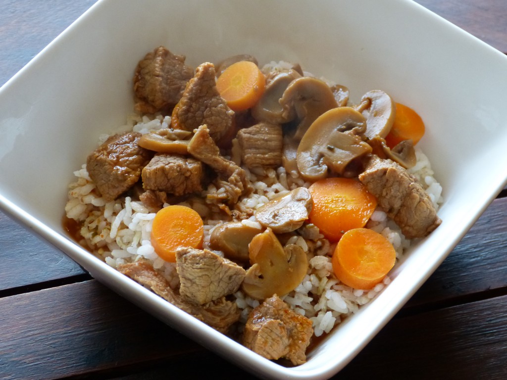 recette boeuf champignons carottes