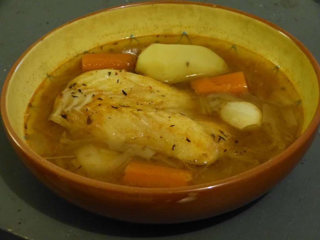 Bouillon de cabillaud aux légumes - Caroline GENEROSI