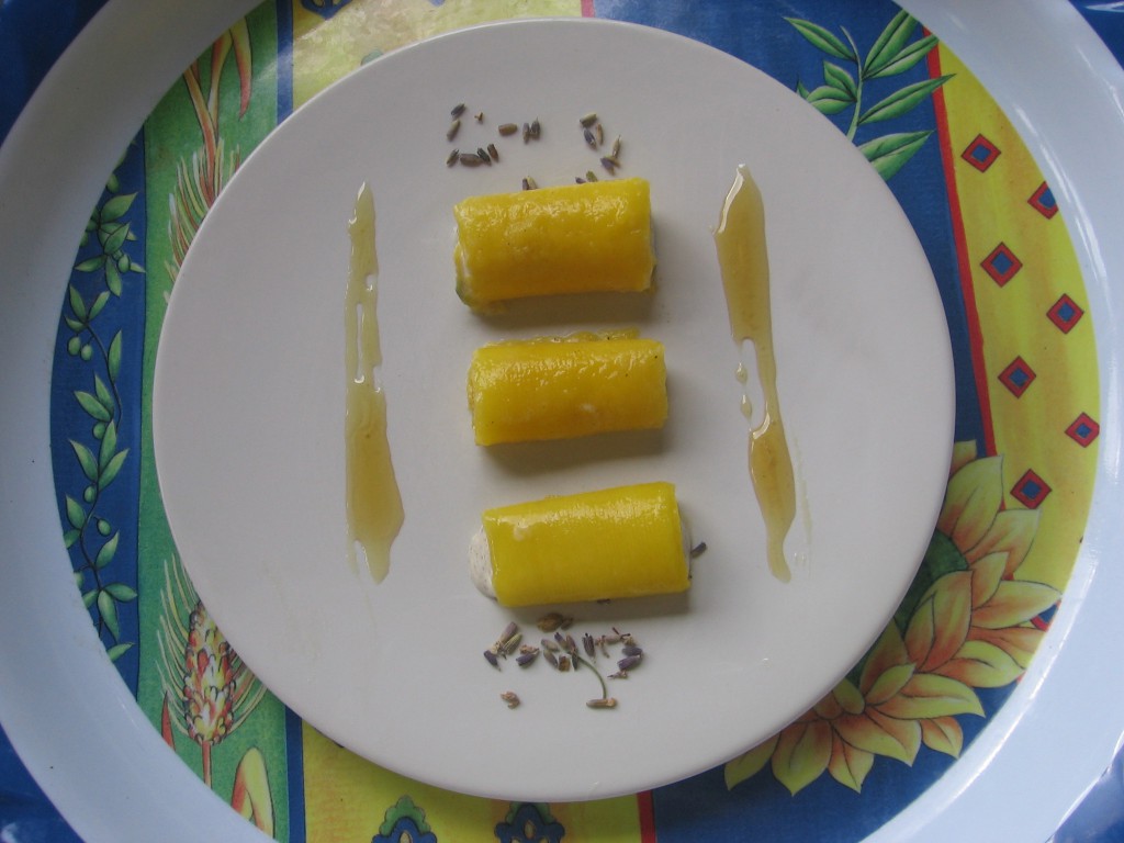 recette cannelloni mangue miel lavande