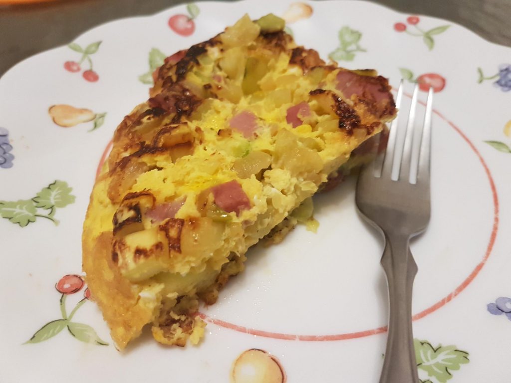 recette omelette courgettes jambon cru