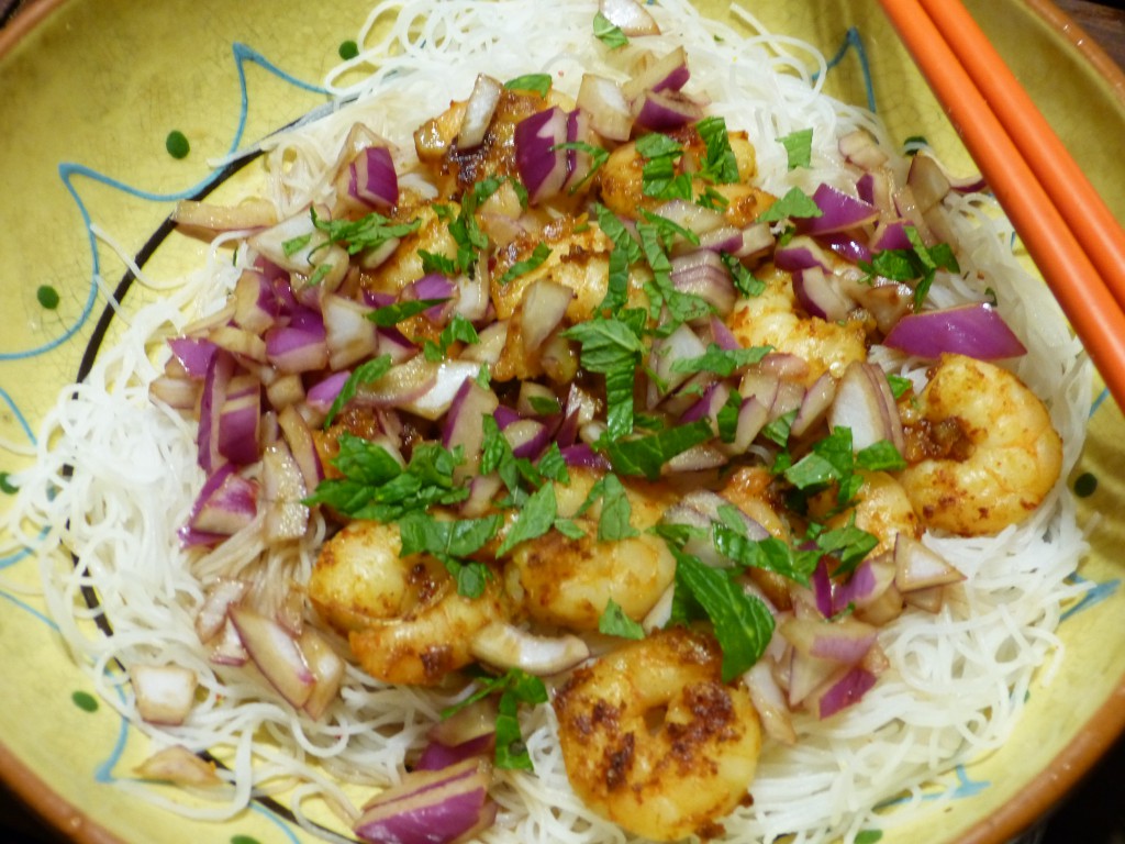 recette-crevettes-salade-thai