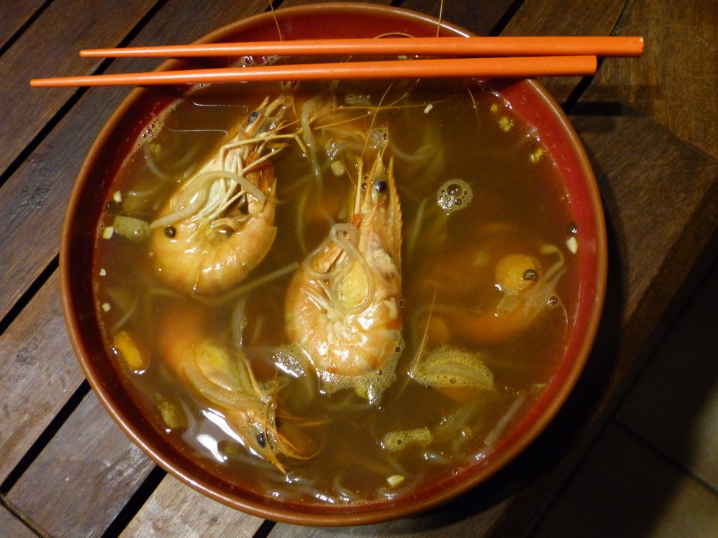 recette soupe miso crevettes konjac