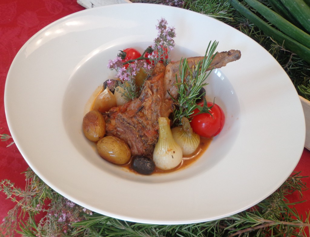 recette lapin oignon romarin