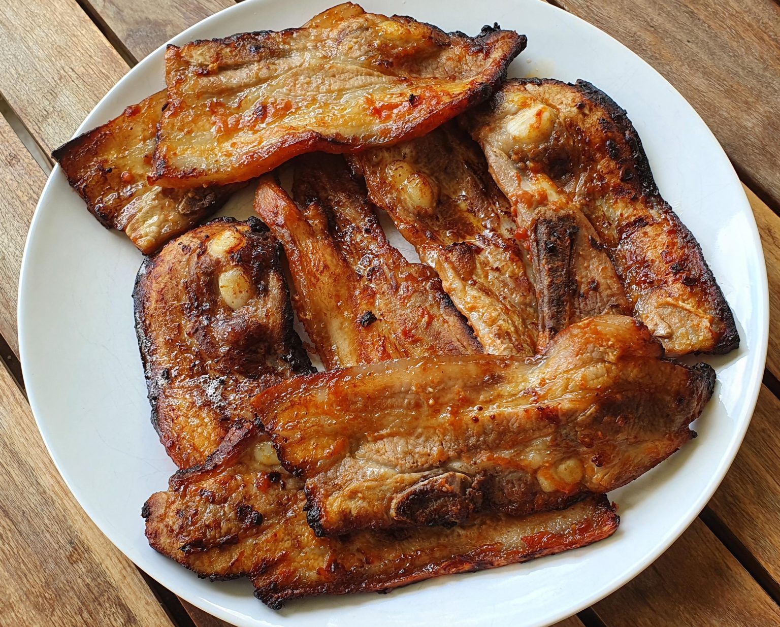 Poitrine de porc à la sauce