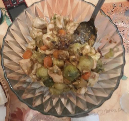 Recette de poulet aux choux de Bruxelles