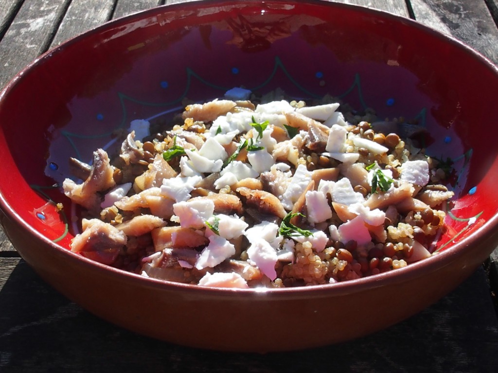 recette salade quinoa lentilles haddock