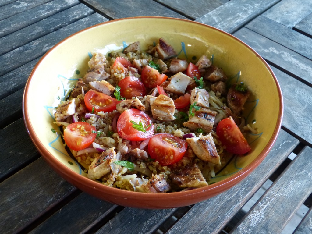 recette quinoa poulet salade