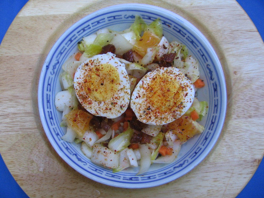 recette salade endive oeuf