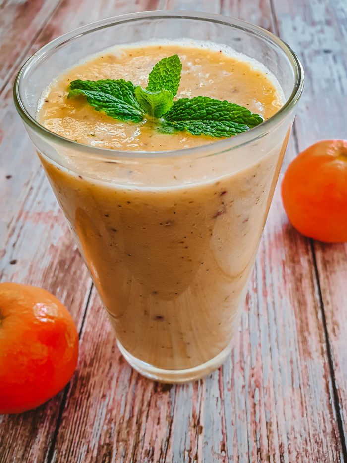 Smoothie aux figues, clémentines et melon vert