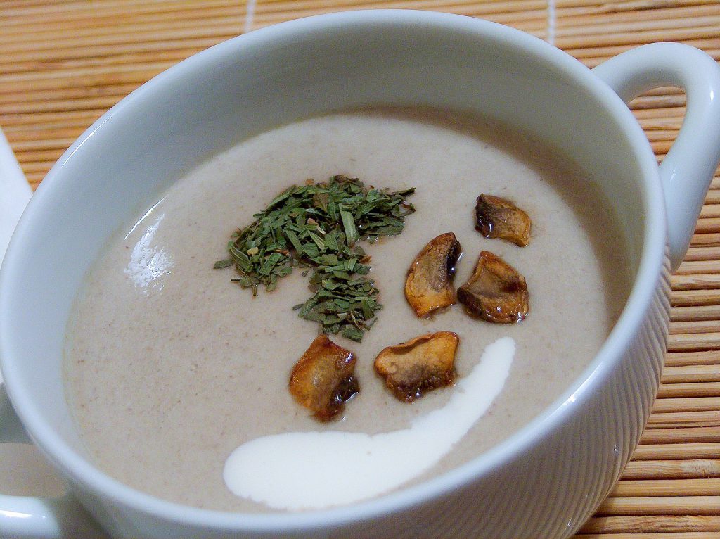 recette creme chataignes cepes soupe