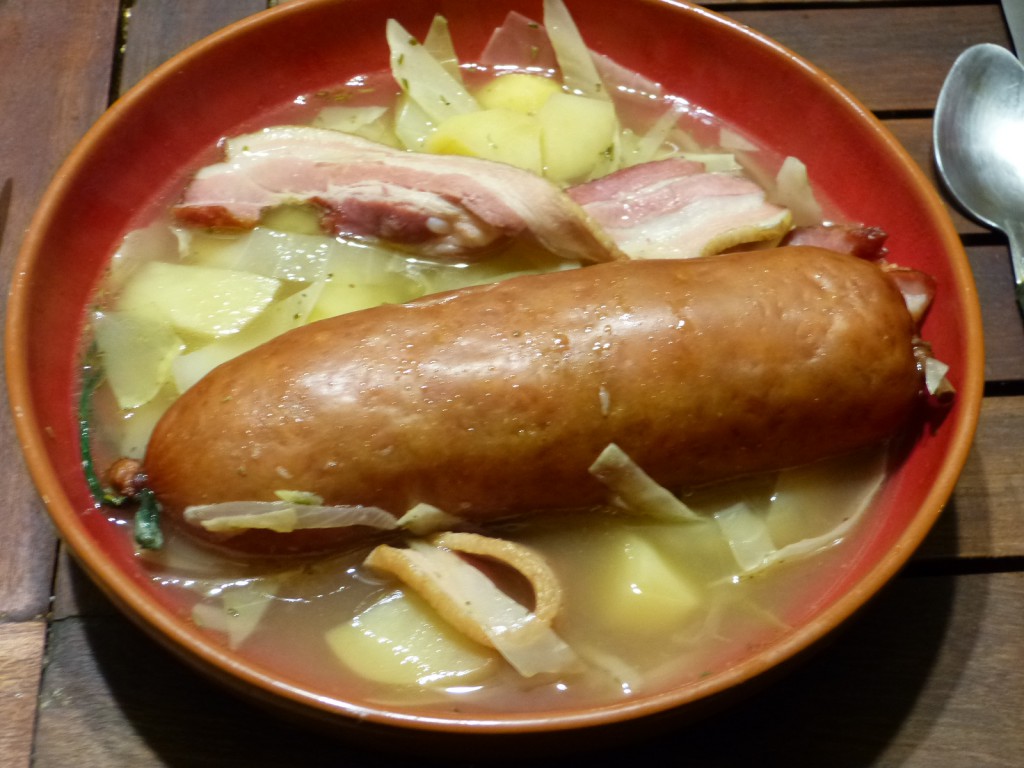 recette soupe saucisse chou