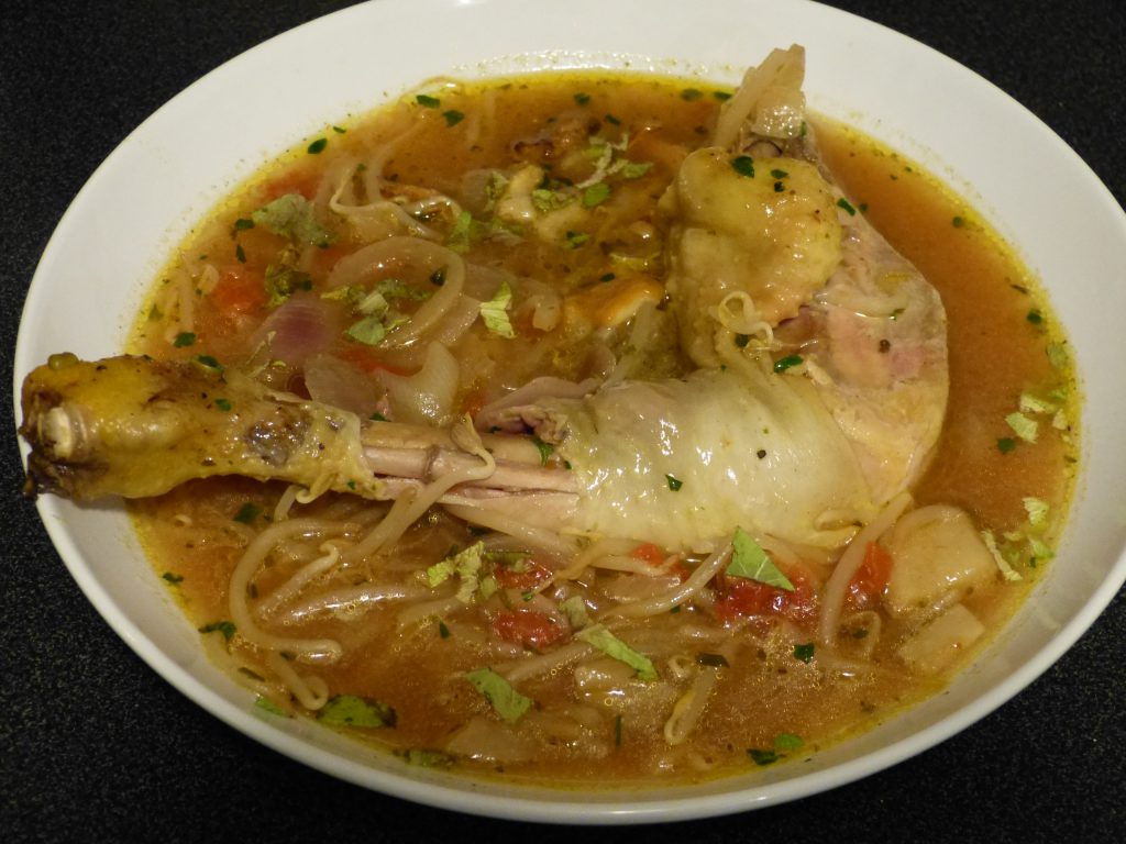 recette soupe thaie poulet champignons soja