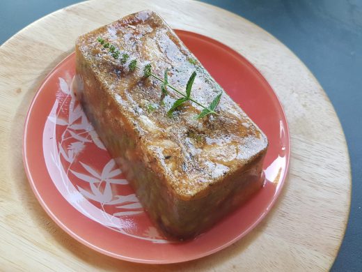 Terrine anti-gaspillage de pot au feu en gelée