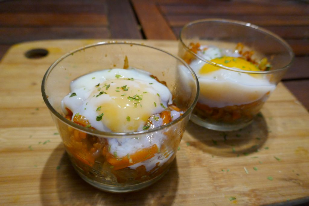 recette verrine legumes oeuf