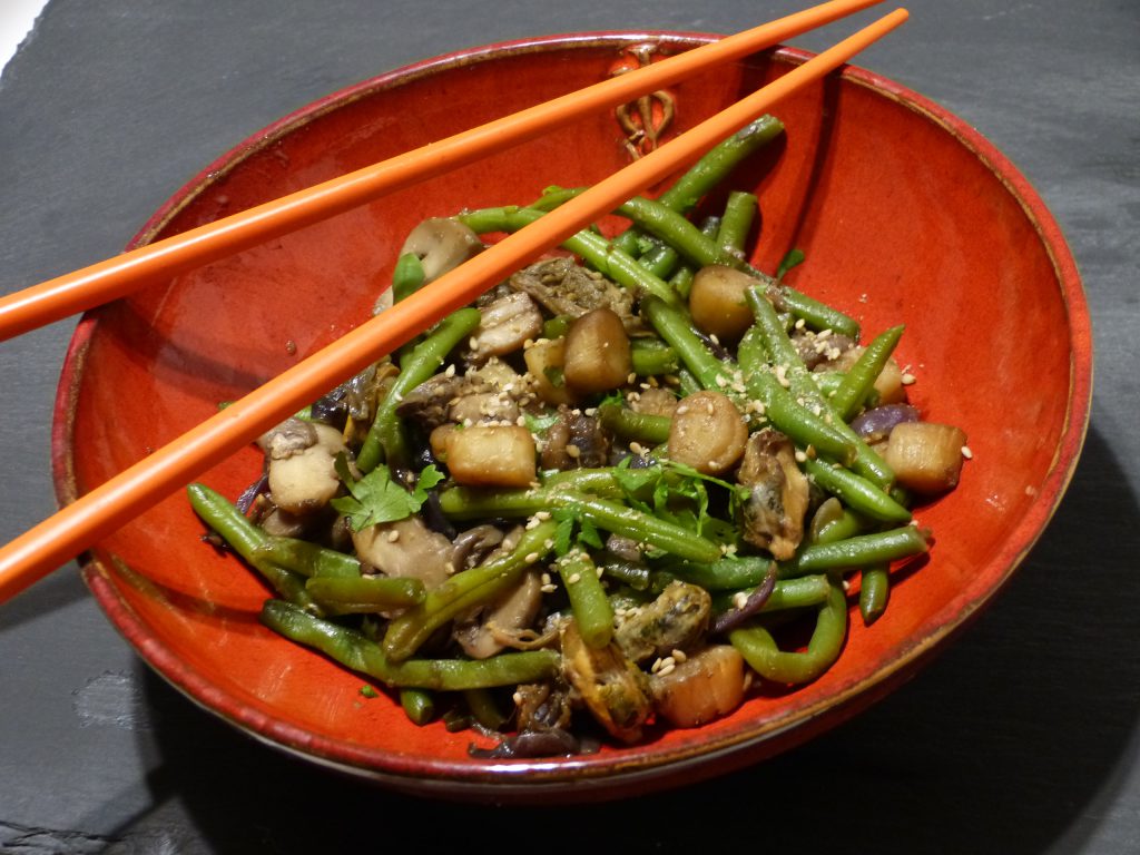recette wok fruits de mer